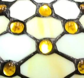 Luster Tiffany strop závesná lampa vitráž HIVE Prezent 58 vzor 7