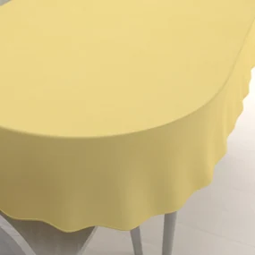 Biante Teflónový oválny obrus - Paris TF-121 Svetlo žltý 50x100 cm