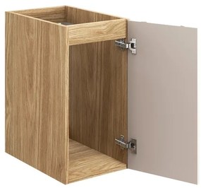 Závěsná koupelnová skříňka Ocean s deskou 81-30-1D béžová/dub olejovaný