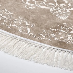 Okrúhly koberec Tapis 180 cm béžový