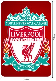 Textilná nálepka na stenu "FC Liverpool"