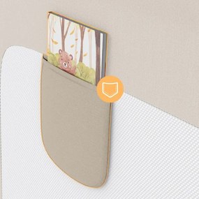 Bezpečnostná zábrana na posteľ Cover 30 béžová 200 cm