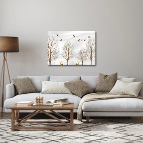 Obraz - Jelene pred riekou (70x50 cm)