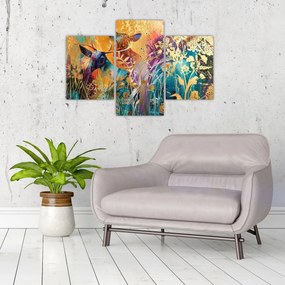 Obraz - Abstraktná maľba prírody (90x60 cm)