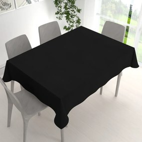 Biante Veľký dekoračný obdĺžnikový obrus BKU-116 Čierny 180x260 cm