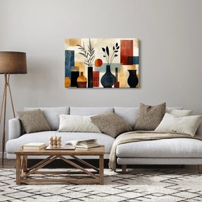 Obraz - Kubistické vázy (90x60 cm)