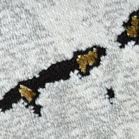 Dywany Łuszczów, Kusový koberec Allure 1963 white/gold, 160x220, biela, kancelária