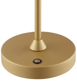 Brilliant - LED nabíjateľná stmievateľná dotyková stolná lampa ELORA LED/2,5W/5V 2700K IP44 zlatá