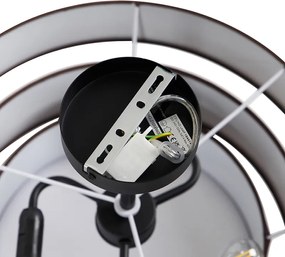 Moderné stropné svietidlo hnedé 45 cm 3-svetlo - Drum Trio