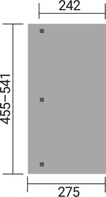 WEKA Drevená záhradná pergola 672 (4,3x3,7m)