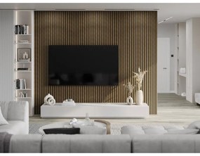 Mexen Lam-B, akustické stenové lamely 275 × 30 cm, HDF doska 4 mm, technická dyha, orech prírodný, S100-275307-3015-016