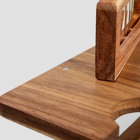 Servírovací stolík FRESCA s nožmi, hnedý 744112