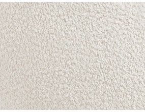 Biele kreslo z textílie buklé Janissaire – Bobochic Paris