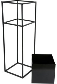 Stojan na kvety 70x24 cm čierna