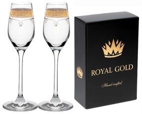 SWAROVSKI ROYAL GOLD POHÁR NA LIKÉR 95ML SADA 2KS