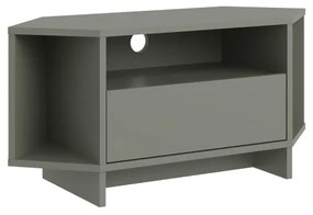 Rohový TV stolík Houseland Viva sivo-zelený