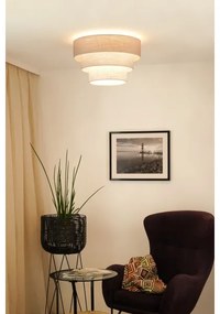 Brilagi - Stropné svietidlo ALASKA LUNETA 1xE27/15W/230V pr. 45 cm šedá/krémová