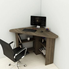 Písací stôl Corner - Walnut