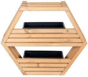 Polička Hexen maxi cappucino 80x20x69 cm