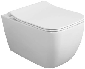 Isvea Isvea, VEA závesná WC misa, Rimless, 34,5x52cm, biela, 10VA02001