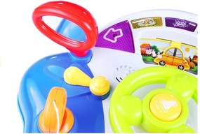 LEAN Toys Interaktívny volant pre deti s panelom zvukov