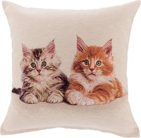 Gobelínová obliečka na vankúšik MAČIATKA 45 x 45 cm