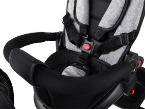 Detský trojkolka Tiny Bike 3v1 so strieškou, otočná SP0650 sivý