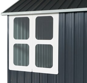 Záhradný domček BestBerg ZCH-4AB / 4,5 m² / 259 x 172 x 222 cm / sivá/biela