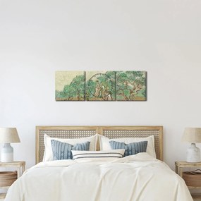 Obraz - Vincent van Gogh, The Olive Orchard, reprodukcia (s hodinami) (90x30 cm)
