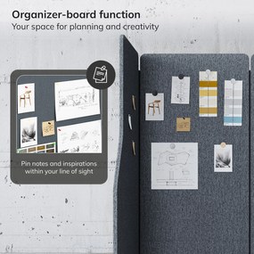 Akustická stena SADIE Carbon Fog 280/145 cm