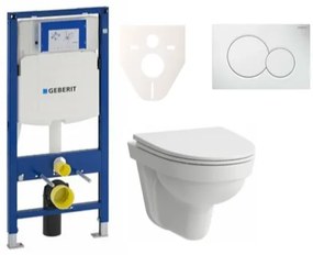 Cenovo zvýhodnený závesný WC set Geberit do ľahkých stien / predstenová montáž + WC Laufen Laufen Pro Nordic SIKOGES3H1, 1 ks