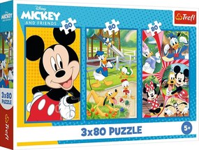 Trefl Puzzle 3x80 Mickey Mouse