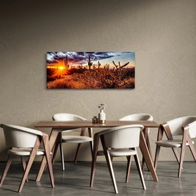 Obraz - Zlatá hodinka púšte (120x50 cm)