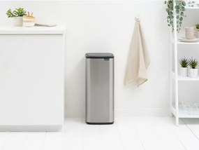 Dotykový oceľový odpadkový kôš v matne striebornej farbe 30 l Bo Touch – Brabantia