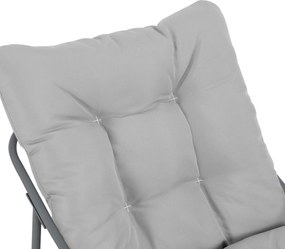 Sada dvoch záhradných kresiel so stolíkom BestBerg BBGF-1030 / sivá