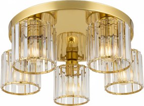 Toolight Toolight, stropné svietidlo 5xE27, EBT024-5C, zlatá, OSW-01224