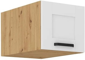 Horná kuchynská skrinka Lucid 40 NAGU-36 1F (korpus: dub artisan + front: mdf biela). Vlastná spoľahlivá doprava až k Vám domov. 1134623