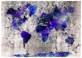 Samolepiaca fototapeta World Map Ink Blots