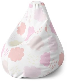 Sablio Sedací vak Pear Farebné hviezdy - 70 x 95 x 15 cm