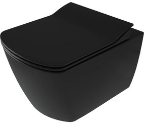 Deante Blur, záchodová WC misa s funkciou bidetu 525x372x349 mm, čierna matná, DEA-CDZ_NWPW