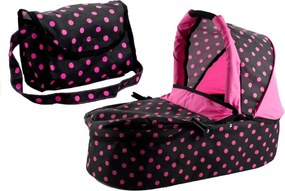 Kočík pre bábiky Alice Deep, kočík, prenosná postieľka 2v1