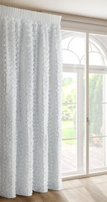 ZÁCLONA NA PÁSKE EVA MINGE ROSES6 140X270 CM BIELA