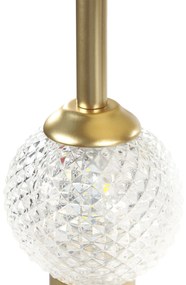 Kovová stropná LED lampa zlatá YOWAKA Beliani