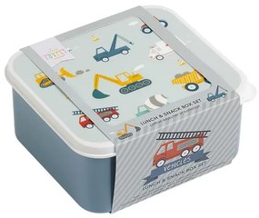 Sada 4 krabičiek na obed a desiatu vozidlá