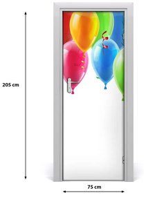 Fototapeta na dvere farebné balóny 75x205 cm