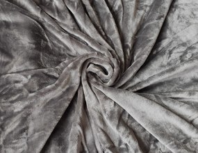 Mikroplyšová plachta napínacia sivá 90x200cm