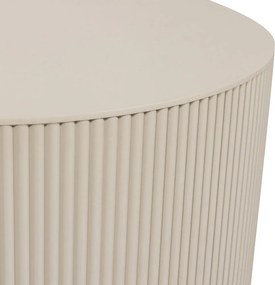 Béžový okrúhly konferenčný stolík ø 60 cm Sanne – WOOOD