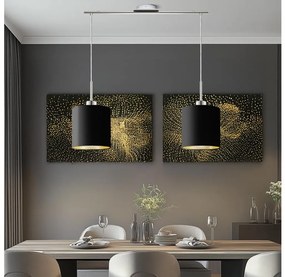 Eglo - LED  Luster na lanku TUNJA 2xE27/60W/230V čierna EG32519B