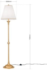 Orion Stl 12-1090/1 - Stojacia lampa FONSA 1xE27/60W/230V biela/zlatá