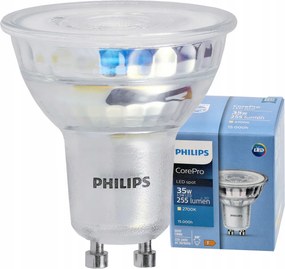 LED žiarovka Philips GU10 - 3,5 W - 255Lm - teplá biela 2700K - CorePro Premium